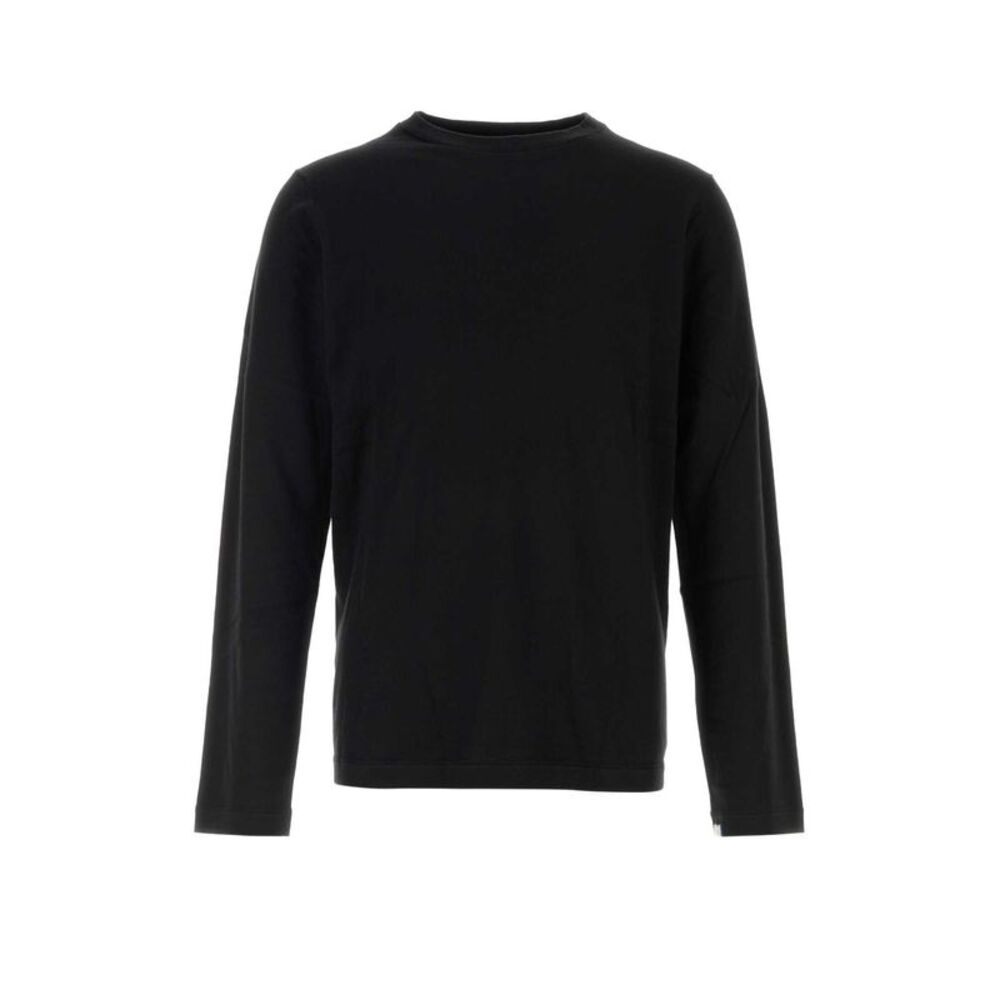 Extreme Cashmere Men Black Cotton Blend Nâ°500 Sweater